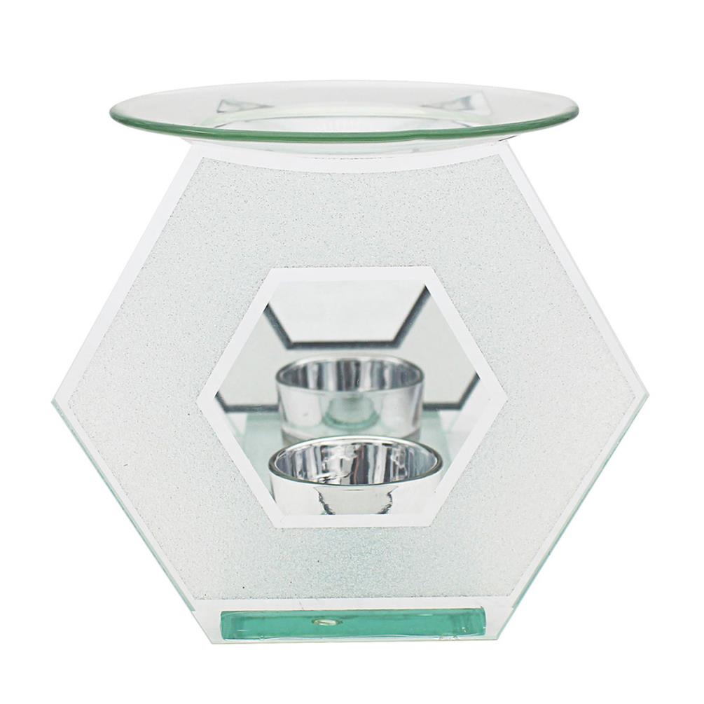 Desire Glitter White Hexagon Wax Melt Warmer £8.79